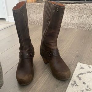 Dansko brown leather boots